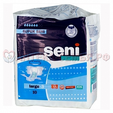 Подгуз-ки д/взр "Super Seni" Классик рЛ 10шт