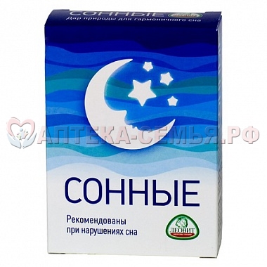 Таблетки Сонные N30 (БАД)