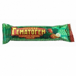 Гематоген Русский лесн орех 40г (БАД)