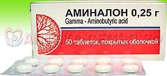 Аминалон таб п/о 0,25г №50