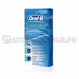 Зубн нить Oral-b super floss №50