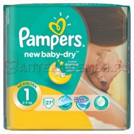 Подг-ки Pampers new baby-dry мини (4-8кг) 94шт