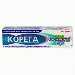 Корега крем Освежающий вкус д/фикс з/пр 40г