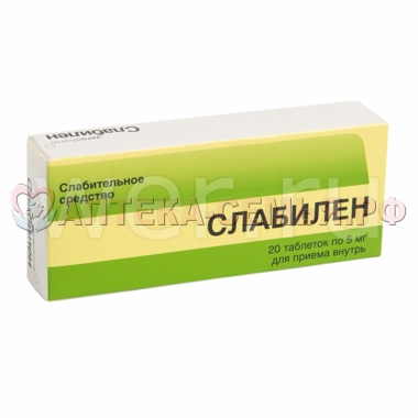 Слабилен таб п/о 5мг №20