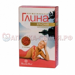 Глина косметич 100г красная
