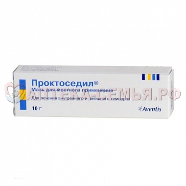 Проктоседил мазь 10г