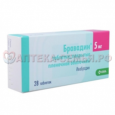 Бравадин таб п/о 5мг №28