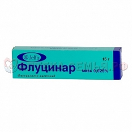 Флуцинар мазь 0,025% 15г туба
